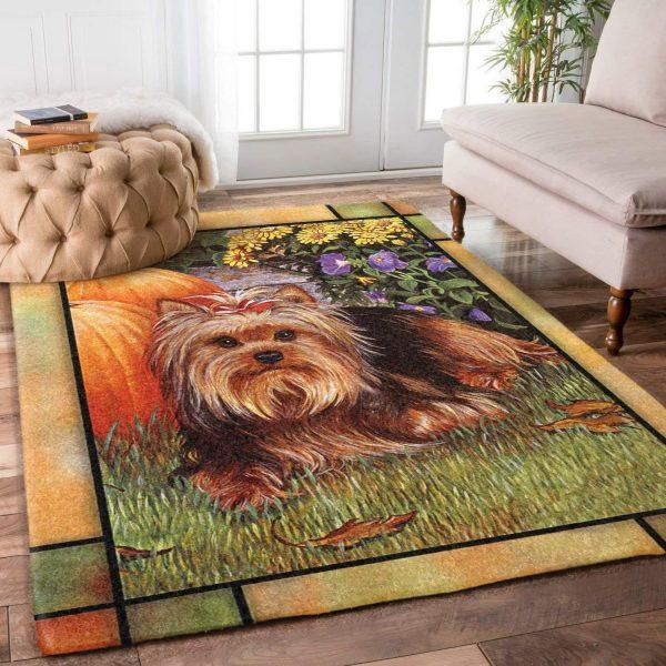 Yorkshire Terrier Home Decor Rectangle Area Rug 6