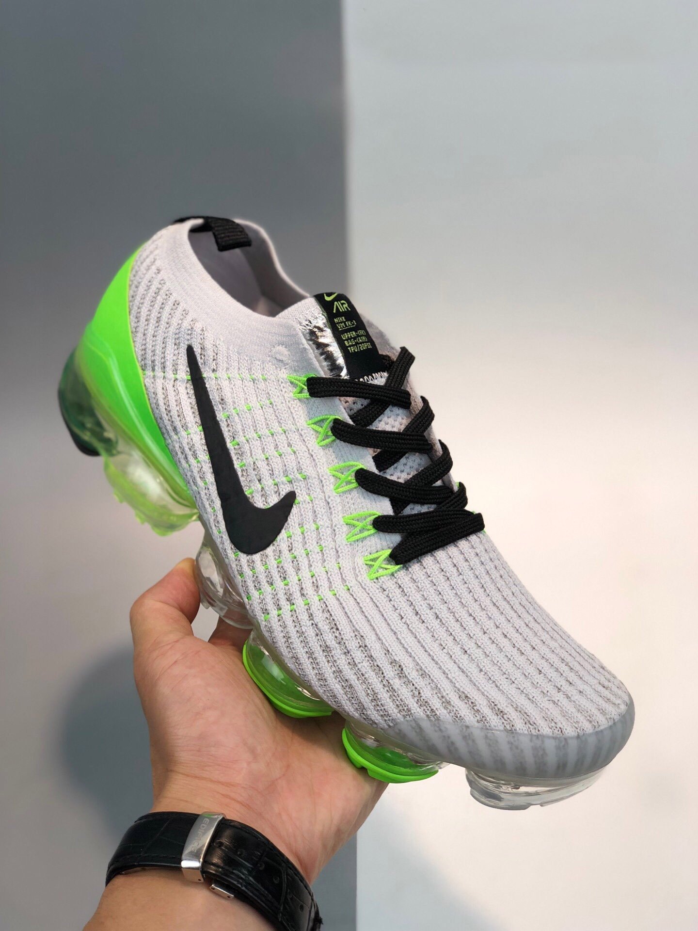 Nike Air VaporMax 3.0 Vast GreyElectric Green-White-Off Noir 5338526