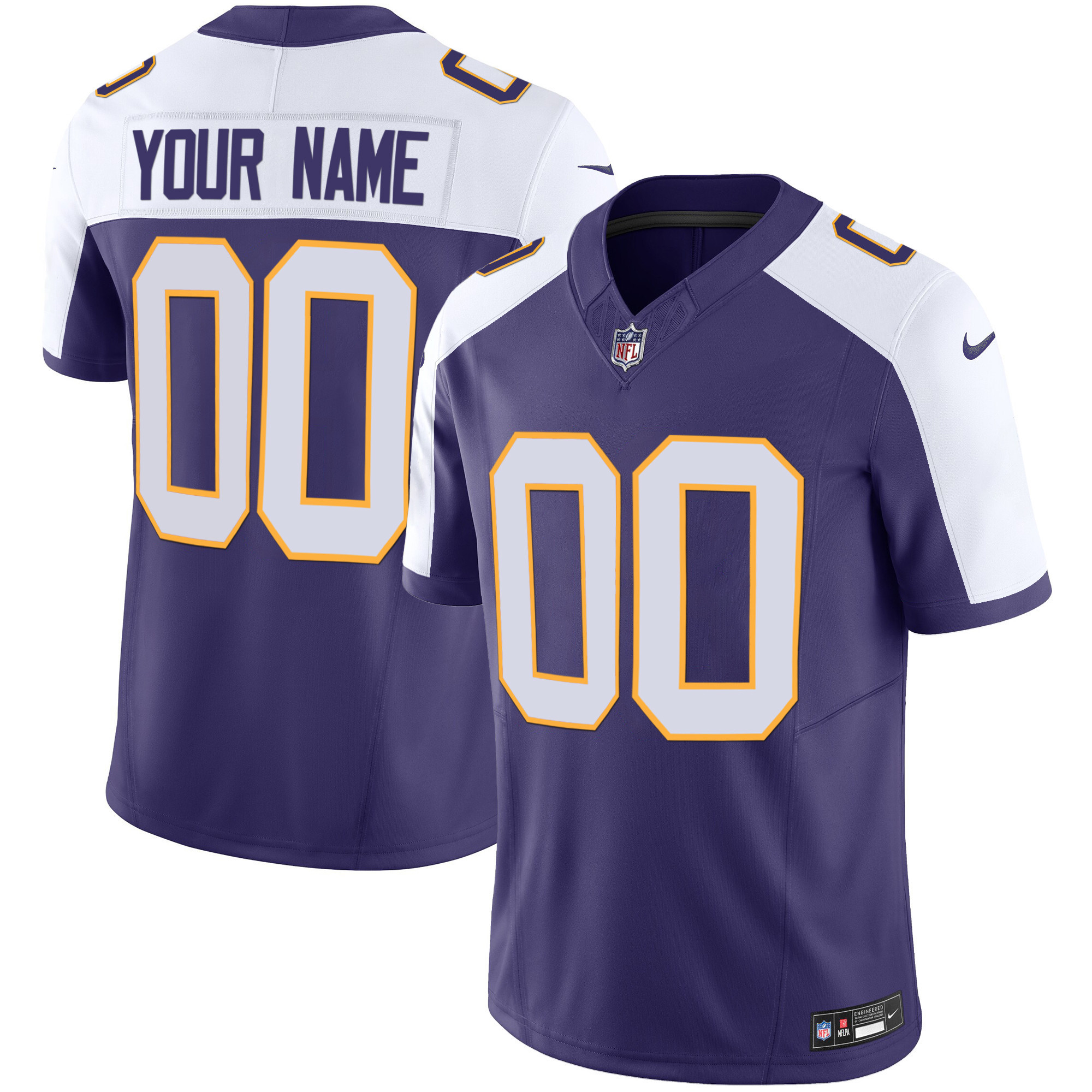 Vikings Classic Limited Custom Jersey – All Stitched