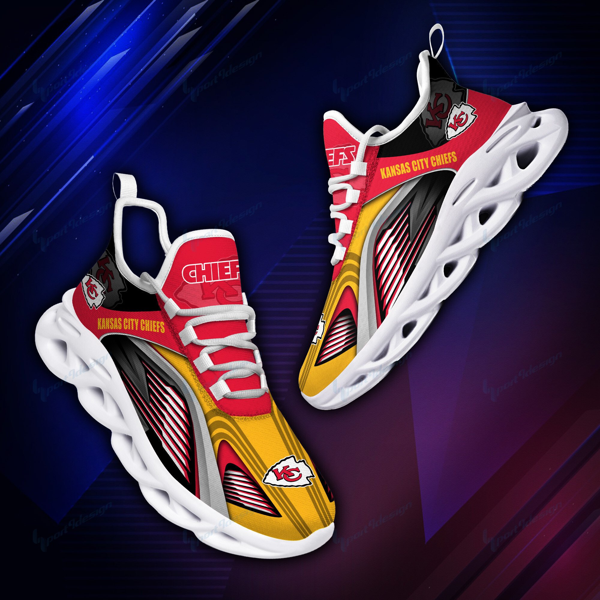 Kansas City Chiefs Yezy Running Sneakers Bb962