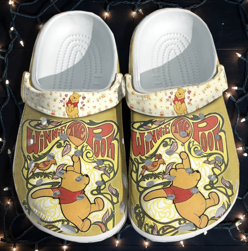 Winnie The Pooh  Crocs Crocband Clogs, Comfy Footwear, Shoes