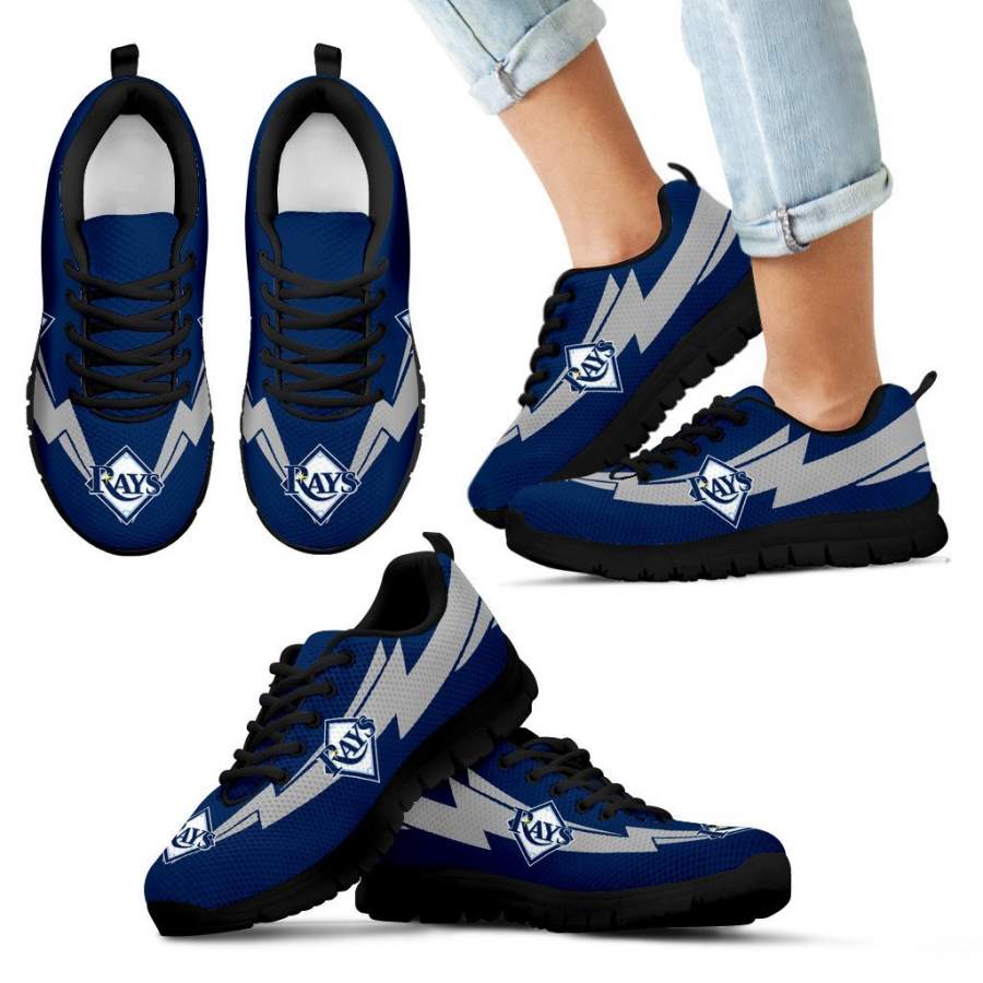 Three Amazing Good Line Charming Logo Tampa Bay Rays Sneakers