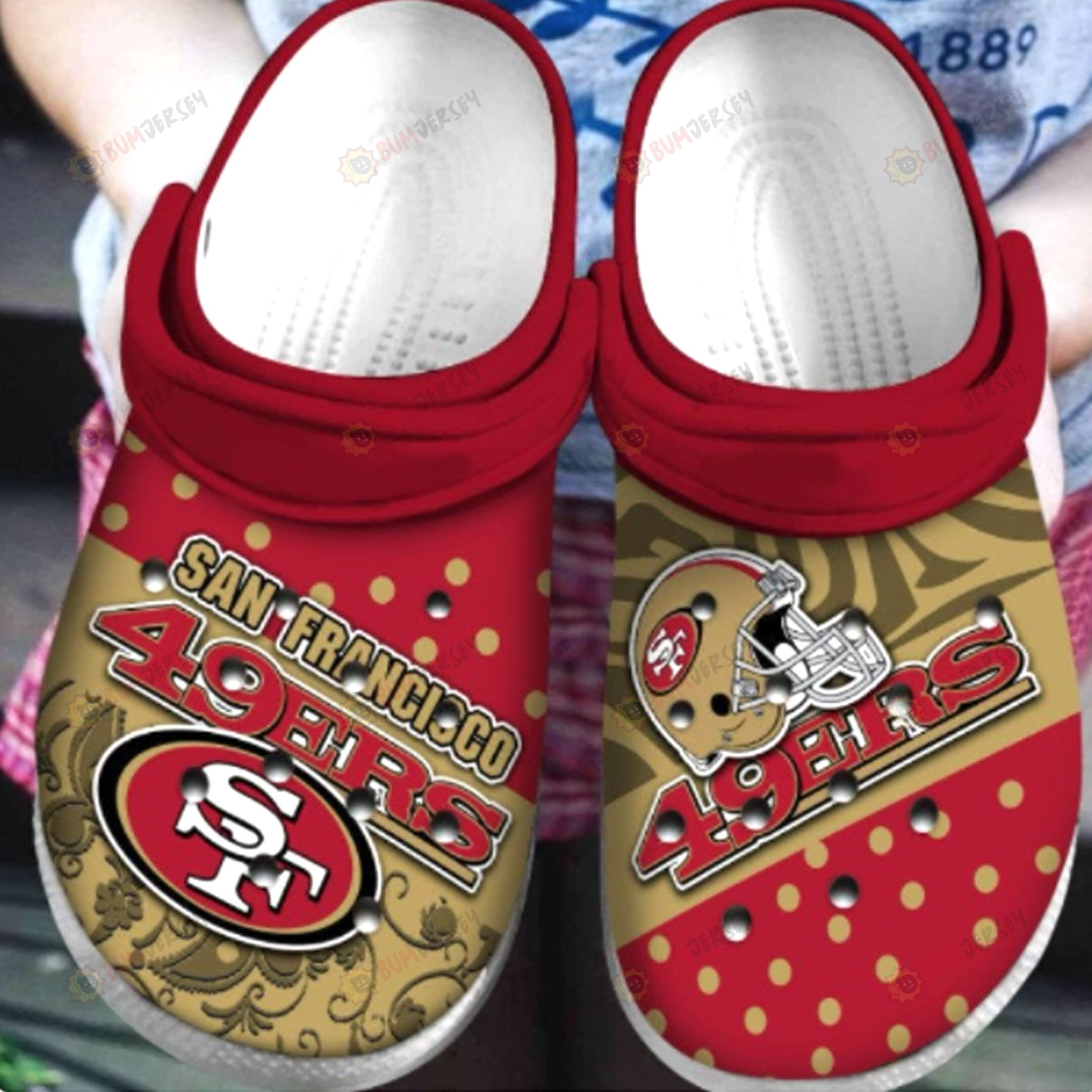 49Ers San Francisco Crocs Crocband Clog Comfortable Water Shoes – Aop Clog