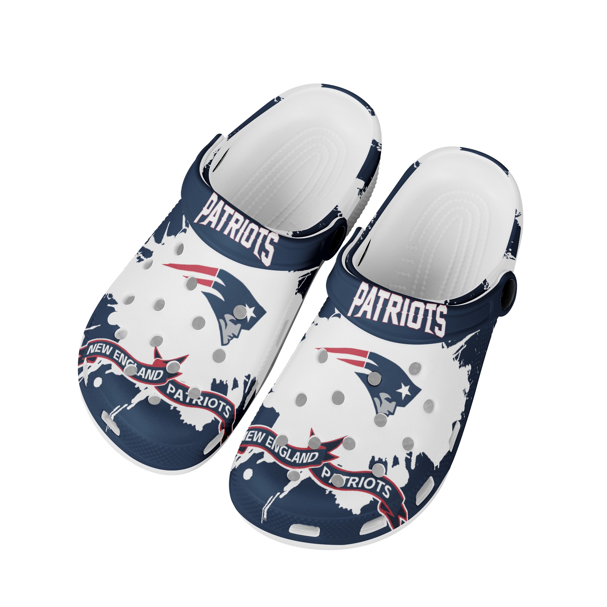 New England Patriots Crocs Shoes Cute Style#1 Shoes For Fans