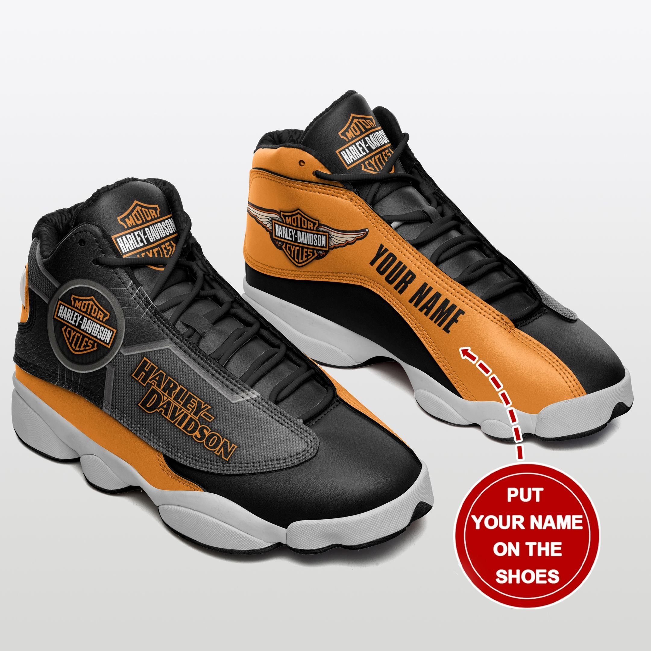 Harley Davidson Personalized Ajd13 Sneakers 036