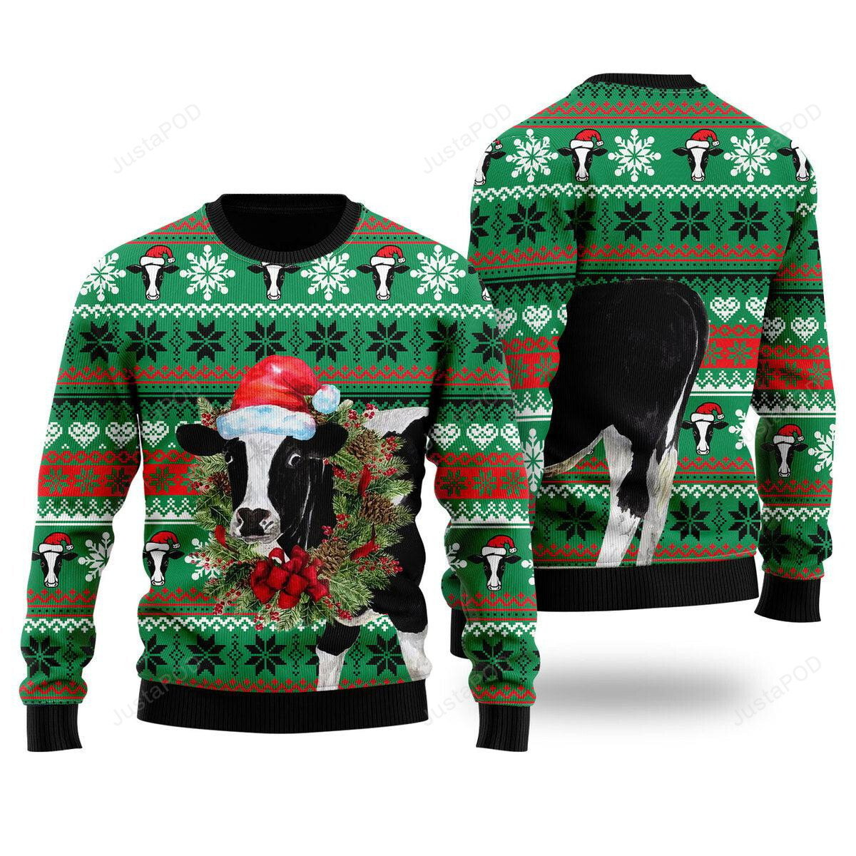 Naughty Ugly Cow Ugly Christmas Sweater , Naughty Ugly Cow 3D All Over ...