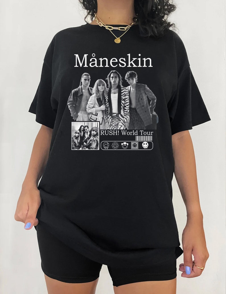 Vintage Maneskin Shirt, Maneskin Tee, Retro Måneskin Rock Band T-Shirt, Gift For Fans, Unisex Shirt