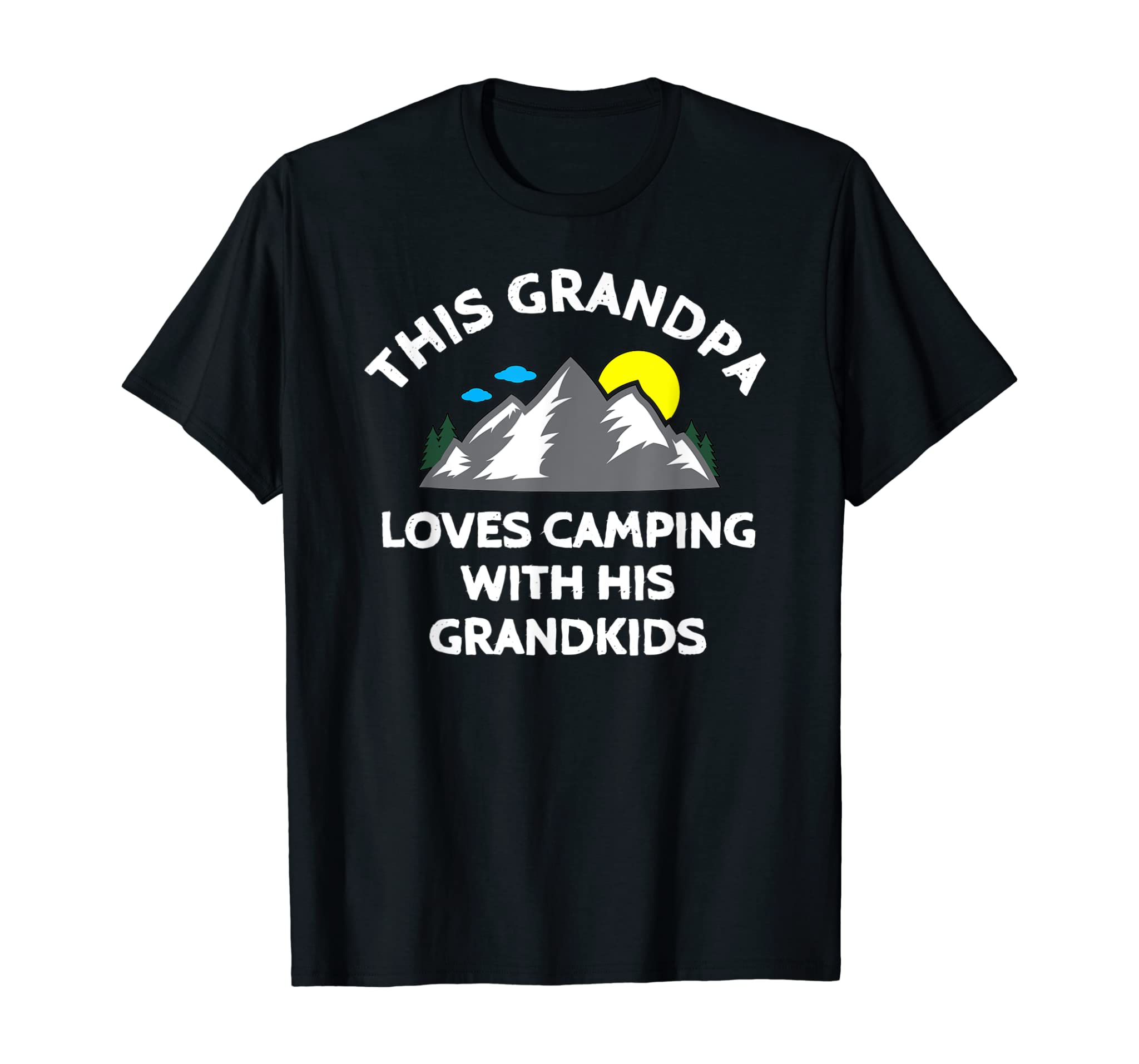 Mens This Grandpa Loves Camping With His Grandkids T-Shirt