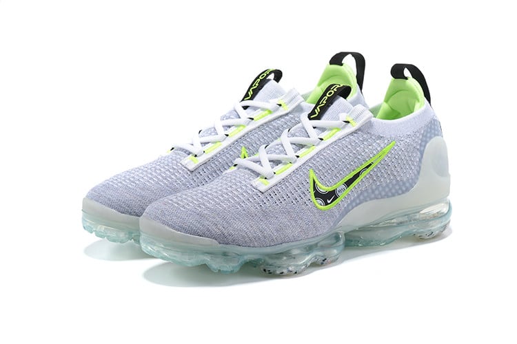 Nike Air VaporMax 2021 Flyknit GS ‘Wolf Grey Volt’ Shoes Sneakers SNK235863981