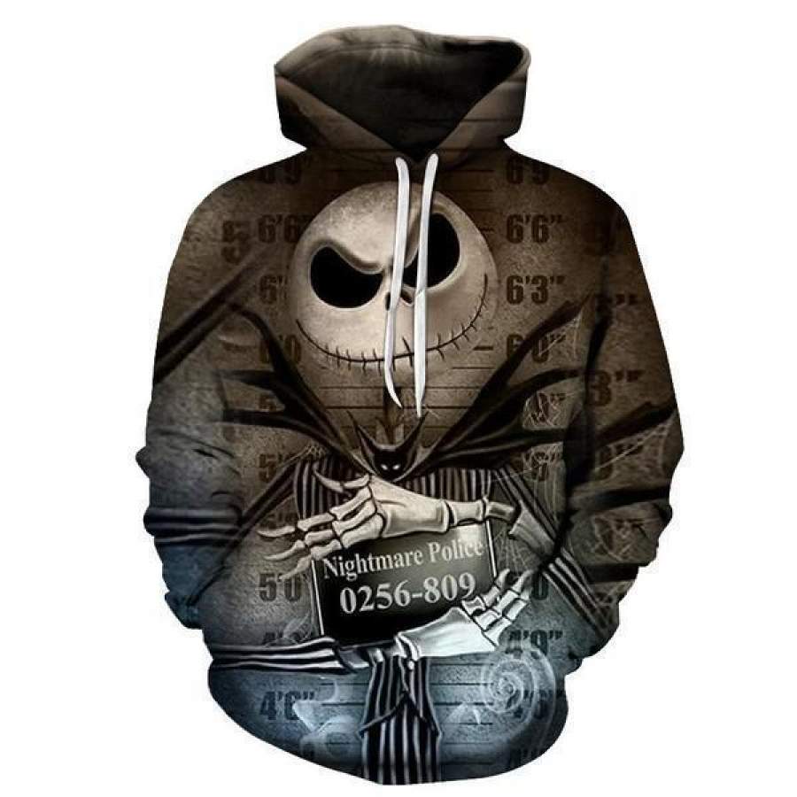 The Nightmare Before Christmas Police Pull Over Hoodie