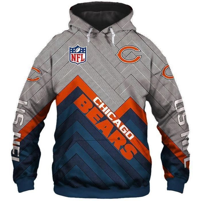 Chicago Bears 68 Unisex 3D Hoodie Gift For Fans