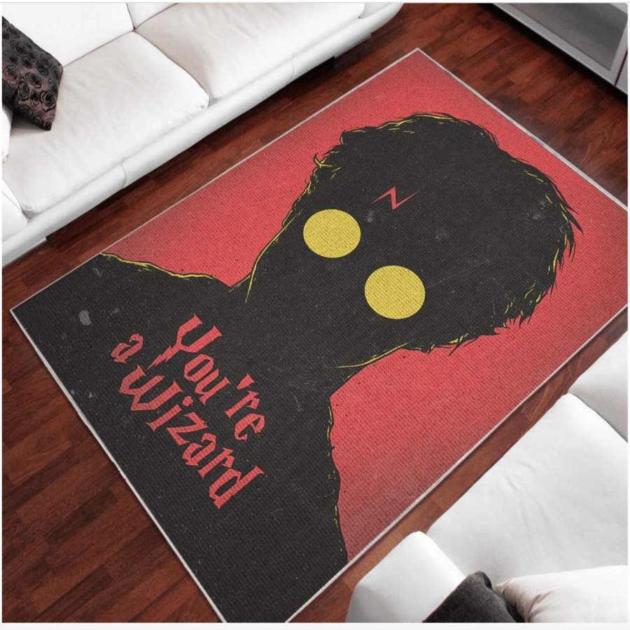 You’re A Wizard Carpet – Area Rug Floor Decor Area Rug – Home Decor – Bedroom Living Room Décor