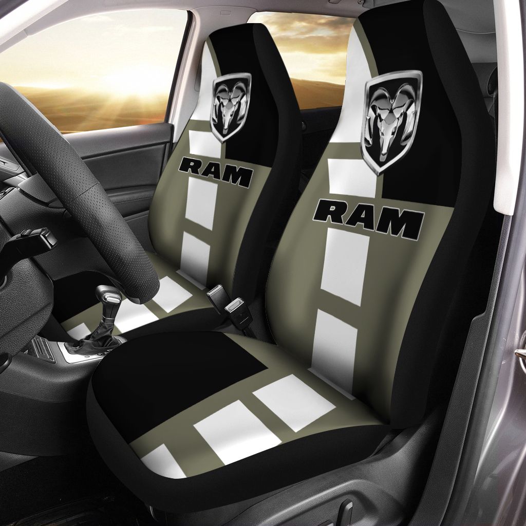 Dodge RAM NCT-HL Car Seat Cover (Set of 2) Ver 5 (Beige)