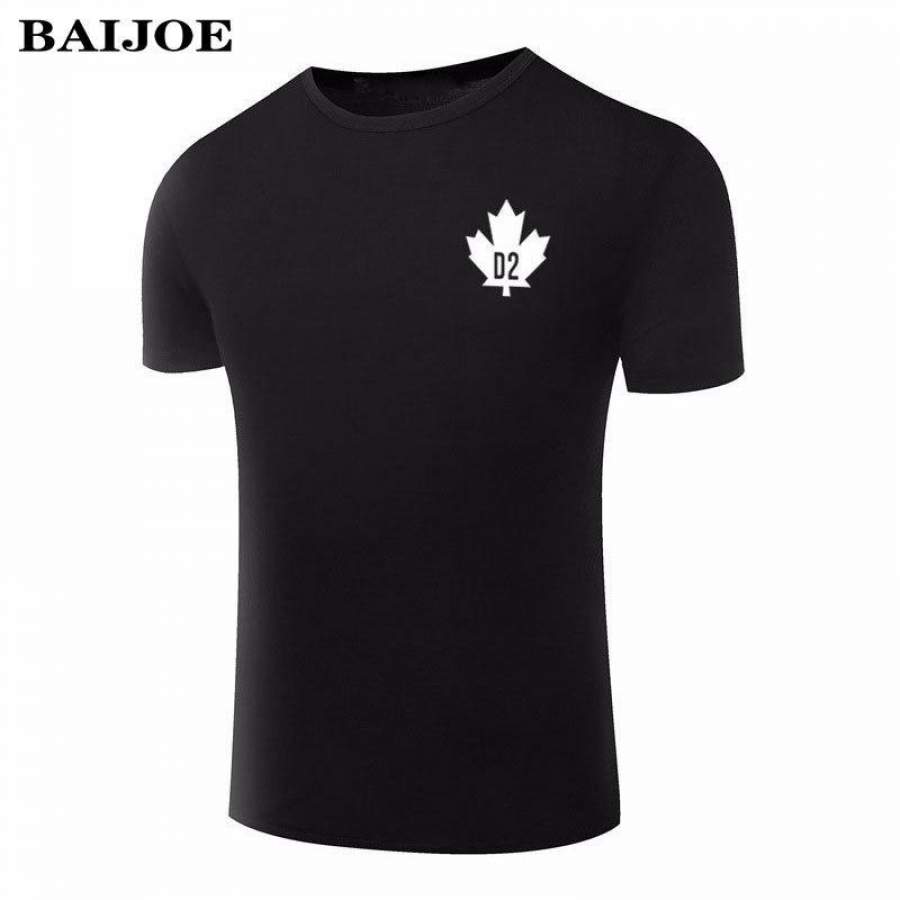 Men’s fashion T-shirt BAIJOE Classic Tops Shirts Vintage Canada D2 Print Casual Cotton T-shirt short sleeves O-neck Hipster Tshirts