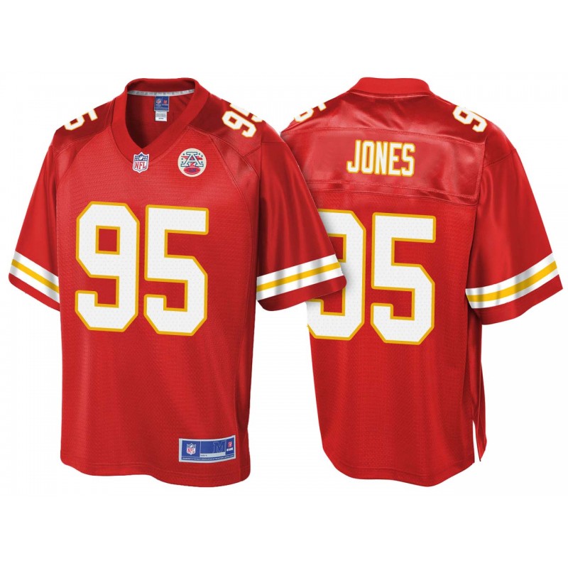 Kansas City Chiefs Chris Jones Pro Line Team Color Jersey Red – All Stitched, Embroidery