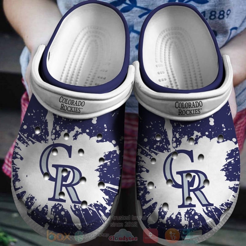 Colorado Rockies Crocs Crocband Shoes