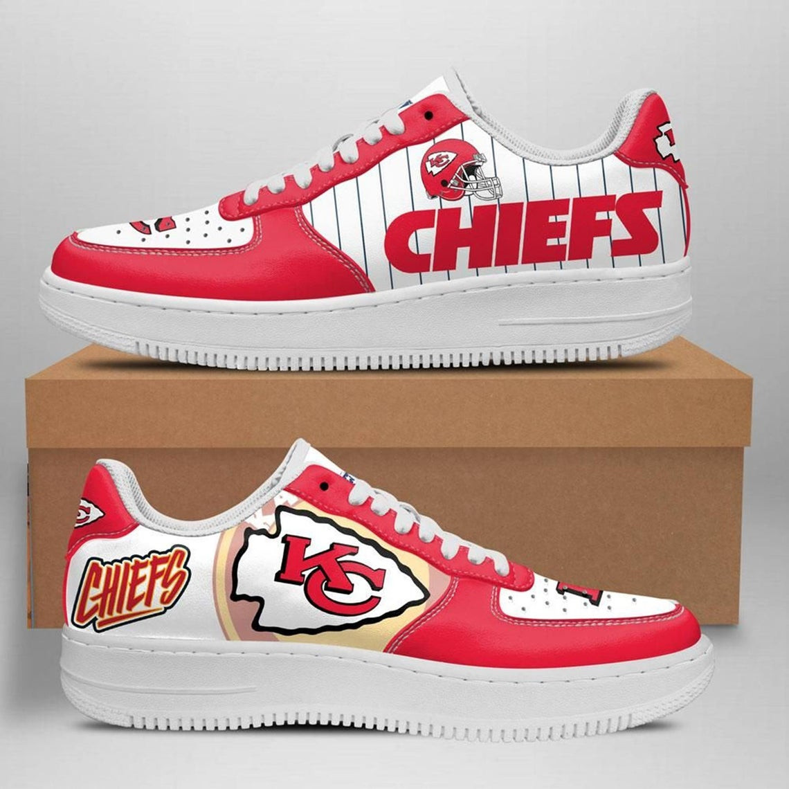 Kansas City Chiefs Football Custom Naf Shoes