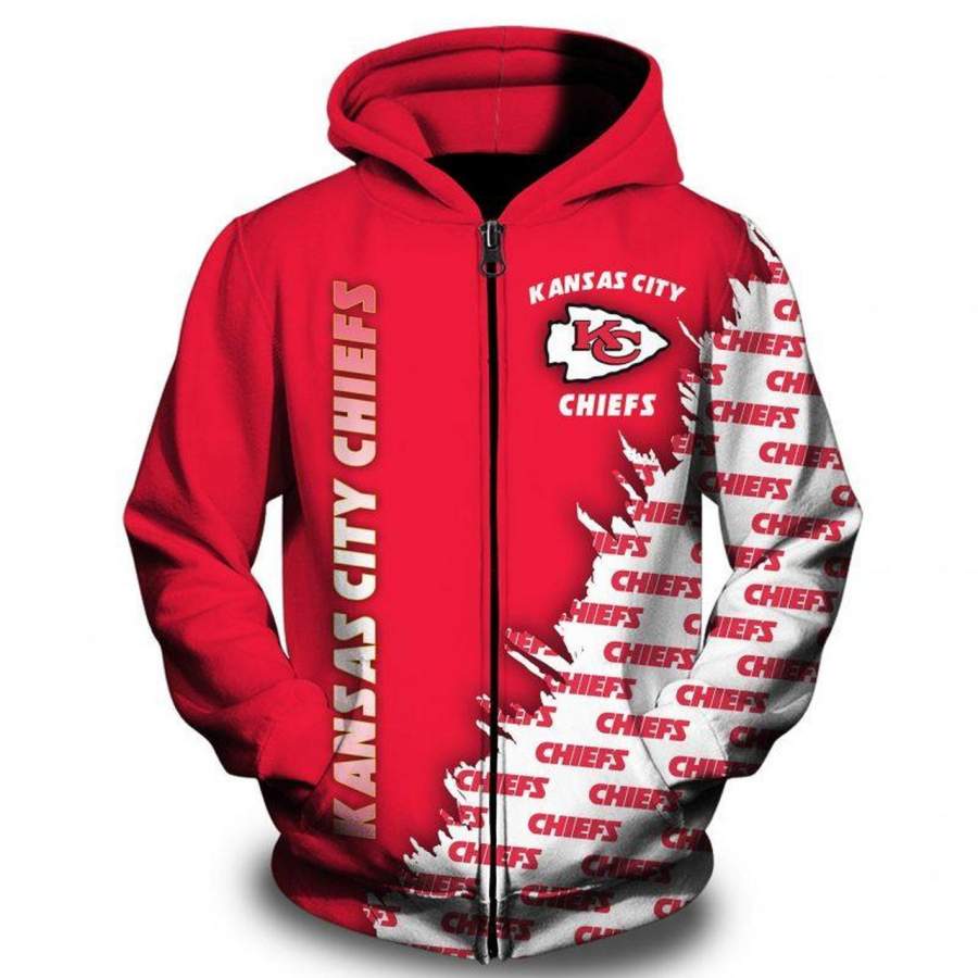 Kansas City Chiefs Apparel 583 Hoodie All Over Printed