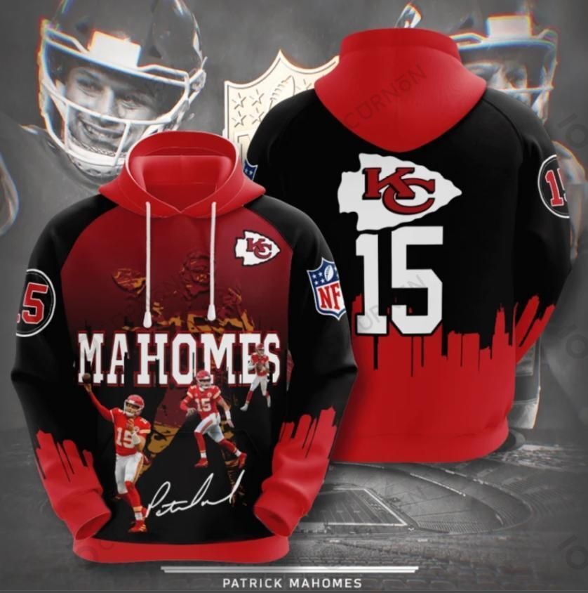 KANSAS CITY CHIEFS 3D LIMITED HOODIE 3016