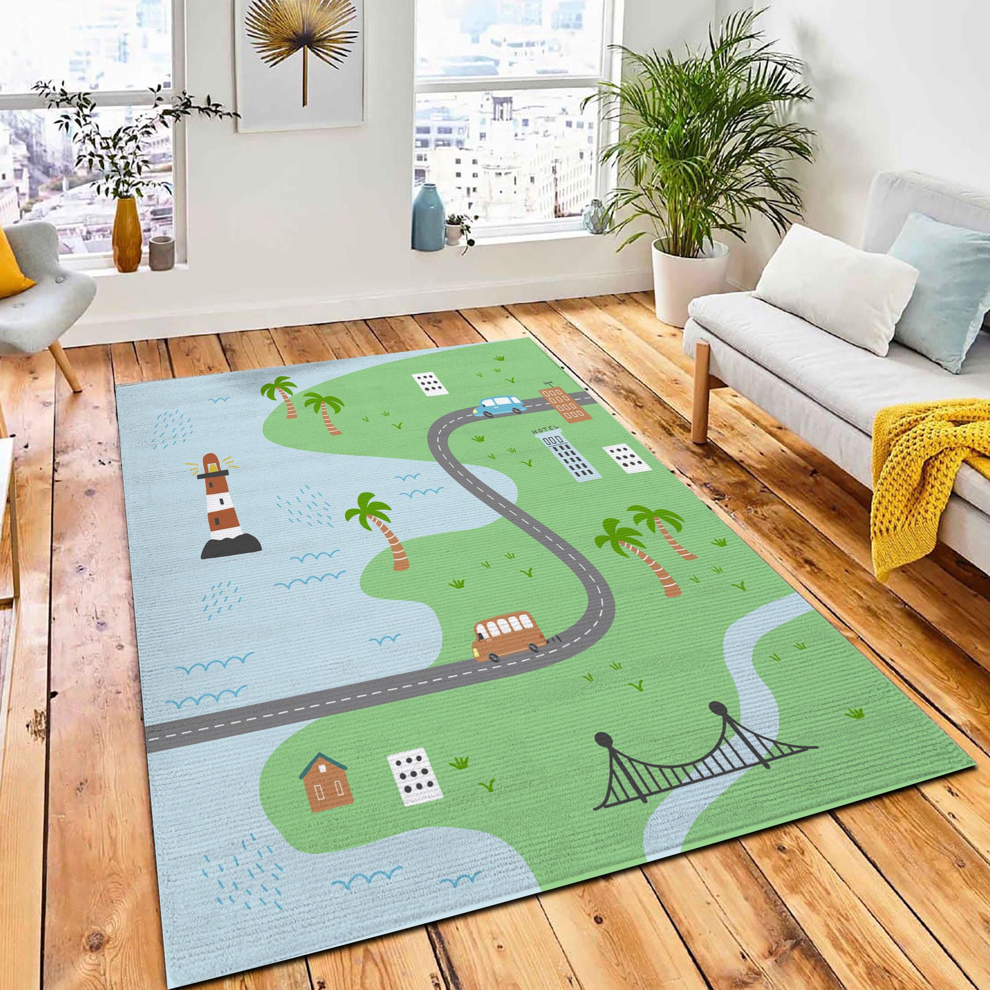 Cartoon Cute Kids Map Car Rug Nursery Rug Home Decor Auckoo Store   C6b43648401b9cf325c0d16af070ce5c 