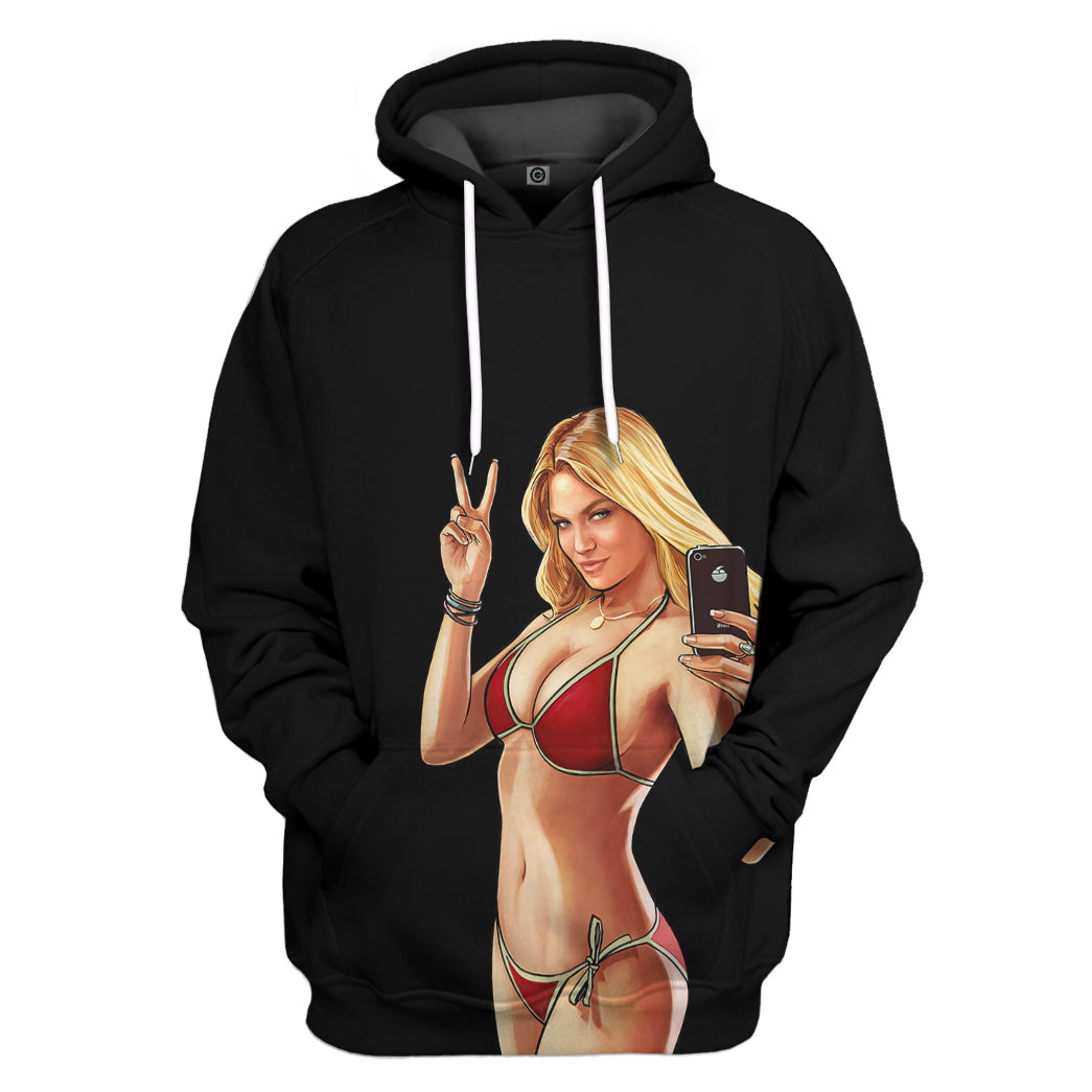 Gearhumans 3D Gta Mulher Custom Tshirt Hoodie Apparel