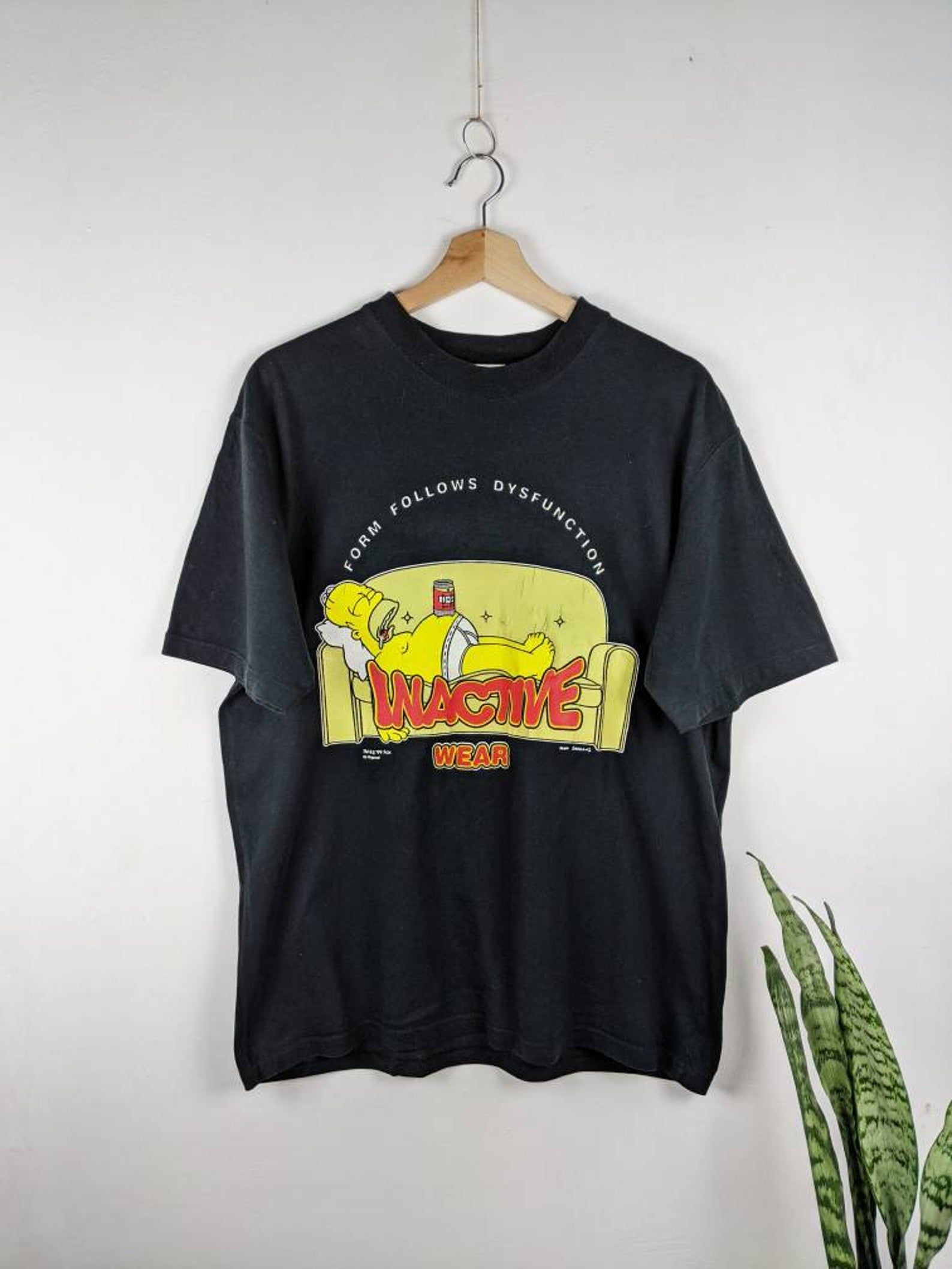 Vintage The Simpsons T-shirtinactive Wear Homer 1999 Fox Movie Merch