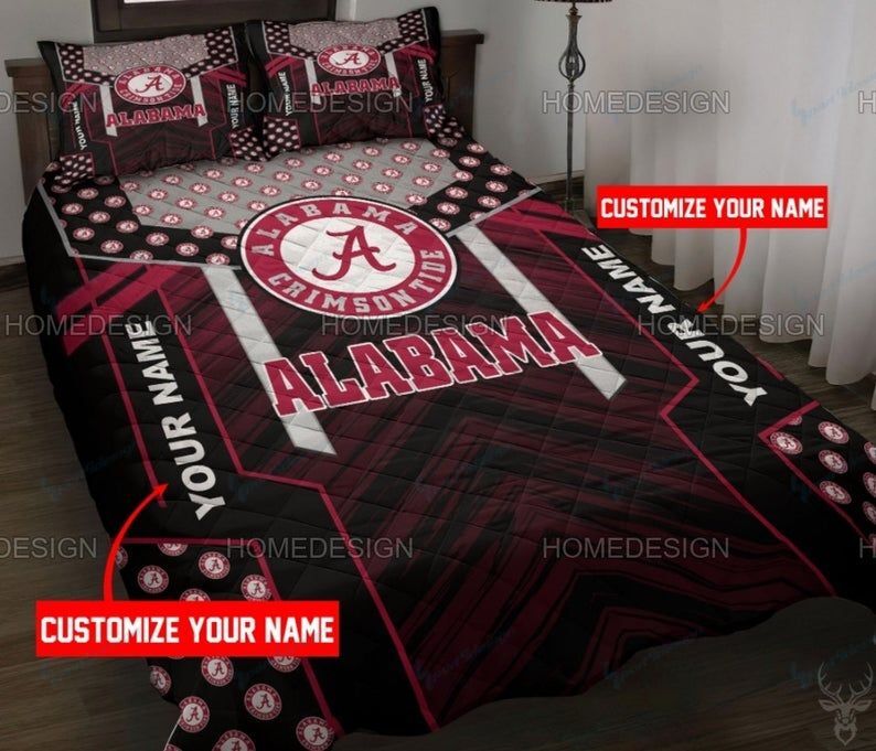 Personalized Alabama Crimson Tide Bedding set 002