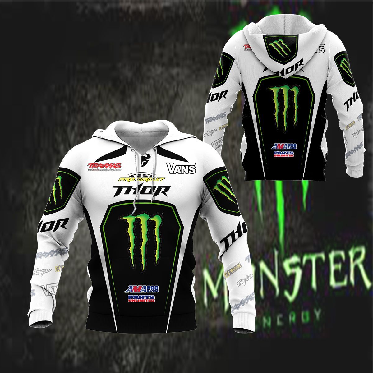 3D All Over Printed Moto Cross Thor NTH- HT Shirts Ver 1 (Black)