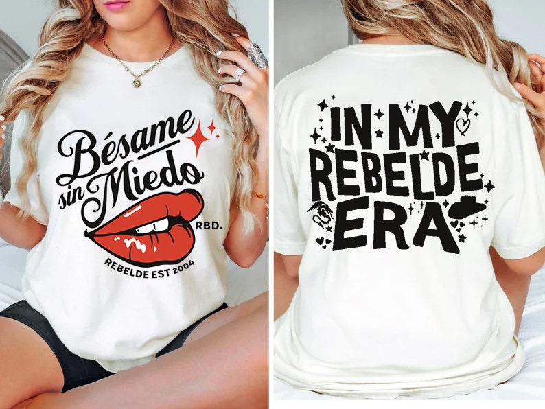 Besame Sin Miedo Rbd Soy Rebelde Tour 2023 Shirt, Generacion Rebelde World Tour T-Shirt, Rebelde Merch, Gift For Fan