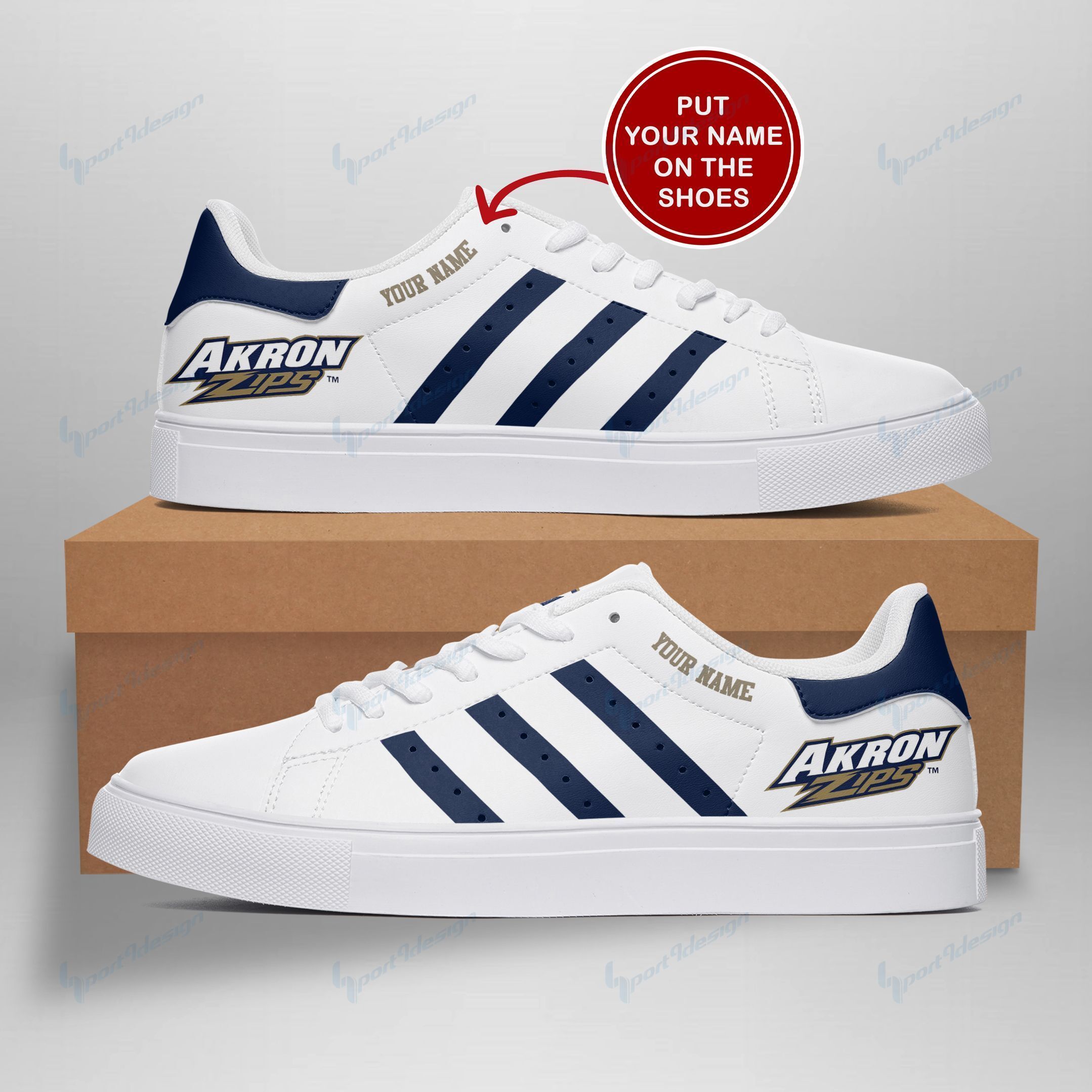 Akron Zips Personalized SS Custom Sneakers 083