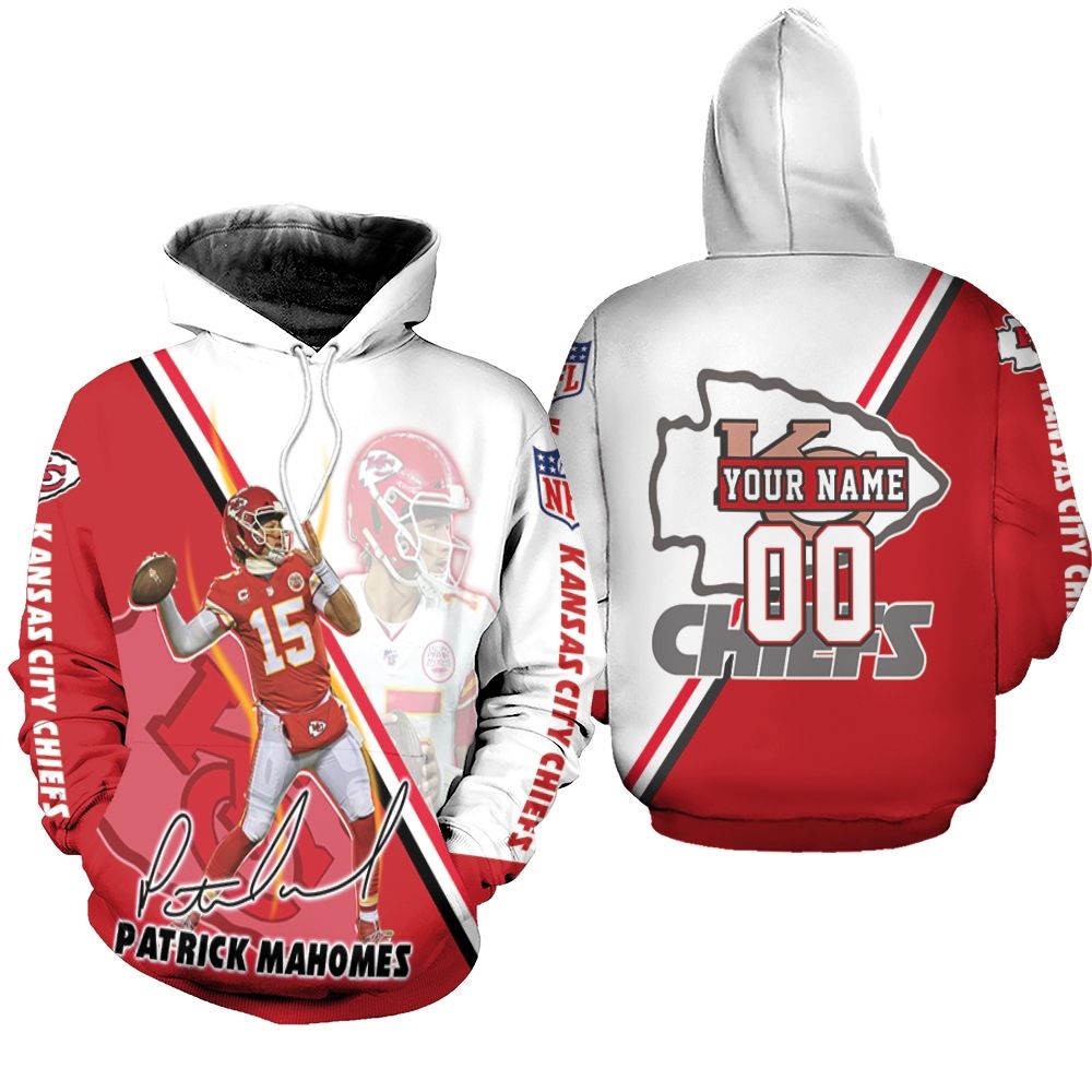 Patrick Mahomes Kansas City Chiefs 3d Personalized Hoodie