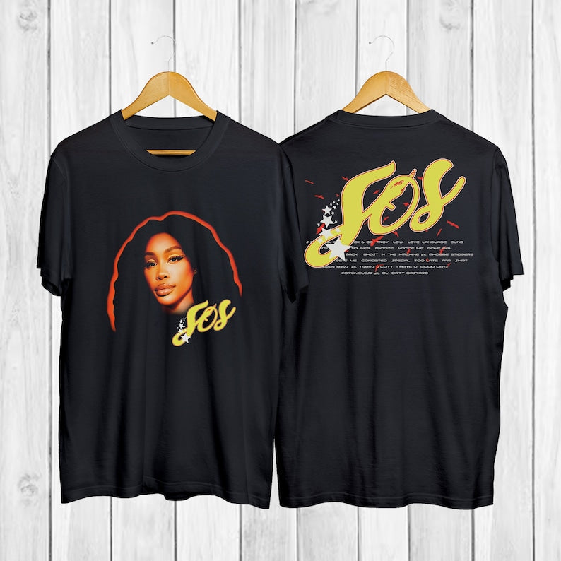 Sza Shirt, Sza Singer Shirt, Sza Sos Full Tracklist Shirt, Vintage Sza Shirt, Sza Hoodie Sweatshirt Aesthetic, Sza Classic Unisex