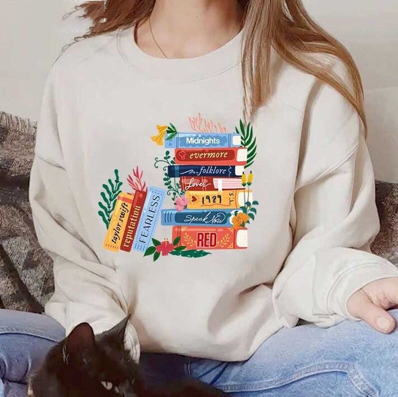 Midnight Album Books T-Shirt, Vintage Taylor Swift Sweatshirt, Taylor’S Version Shirt, Taylor’S Version Albums As Books Shirt