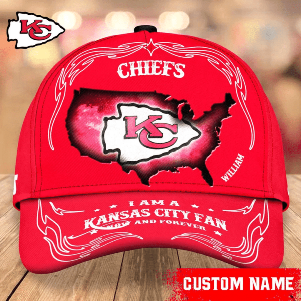 Kansas City Chiefs Baseball Caps Custom Name