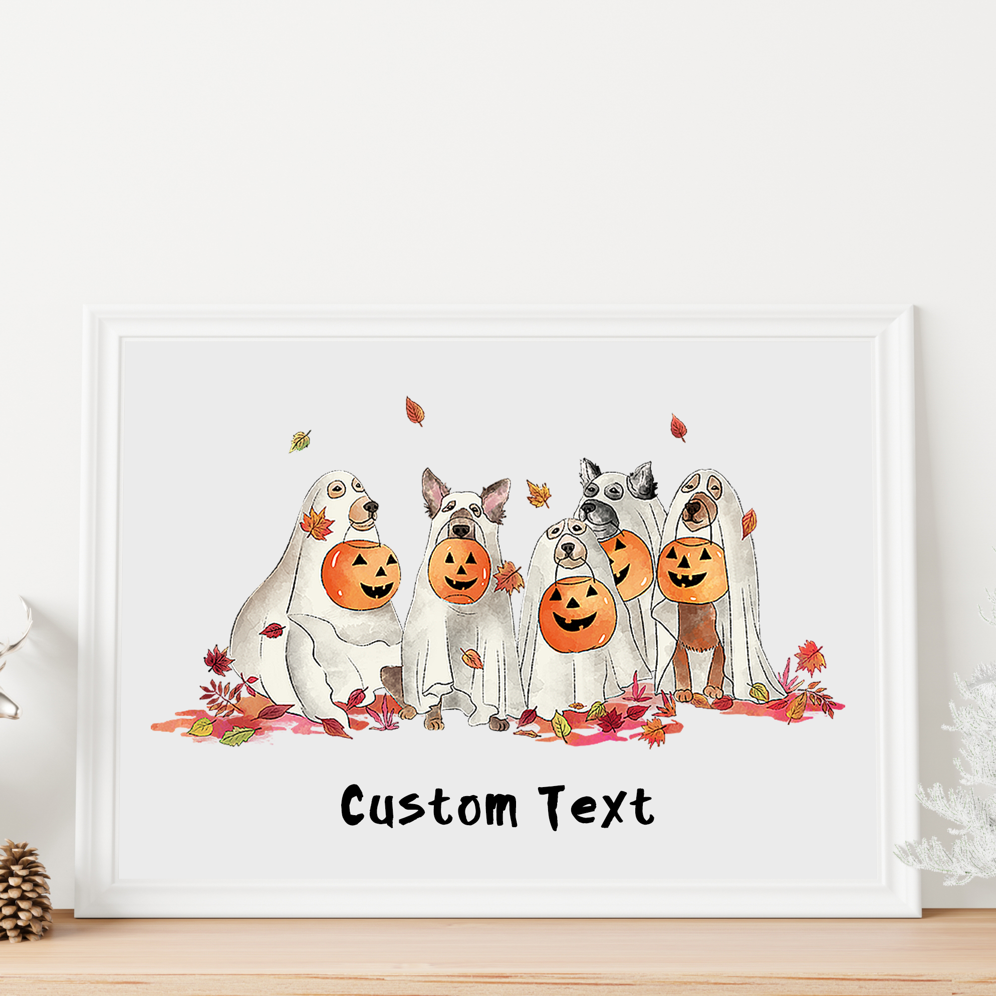 Personalized Name Halloween Family Premium Poster Print