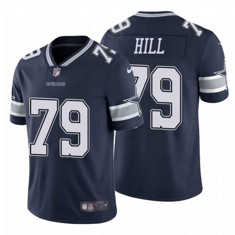 Nike Dallas Cowboys No79 Trysten Hill Navy Blue Team Color Men's Stitched NFL Vapor Untouchable Limited Jersey