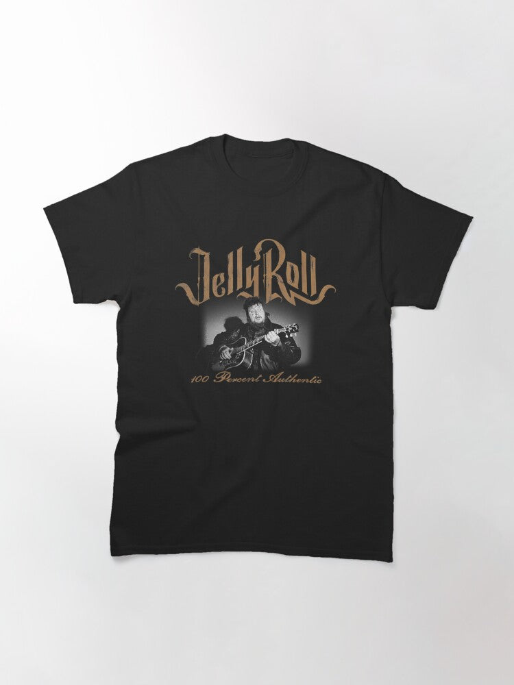 Jelly Roll American Rock Singer T-Shirt, 100 Percent Authentic Shirt, Cowboys Shirt, Folk Music Shirt Classic T-Shirt