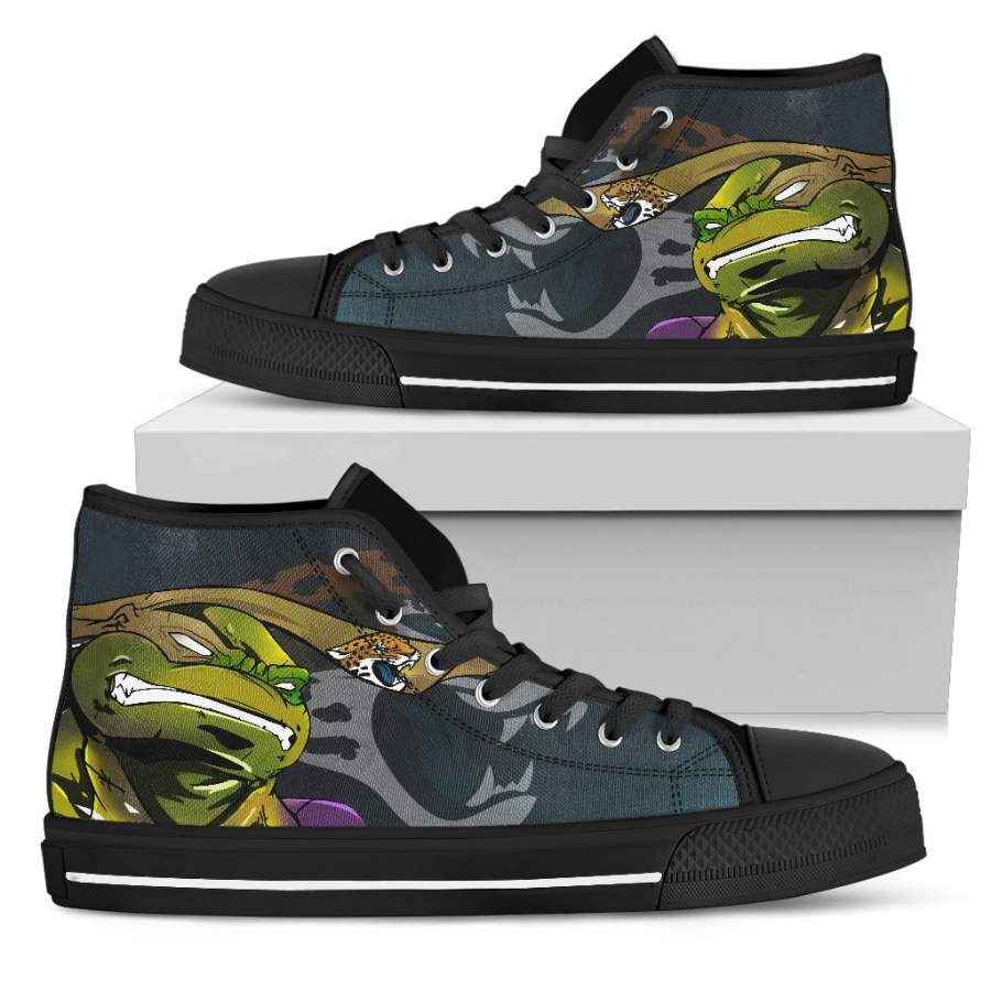 Turtle Jacksonville Jaguars Ninja High Top Shoes