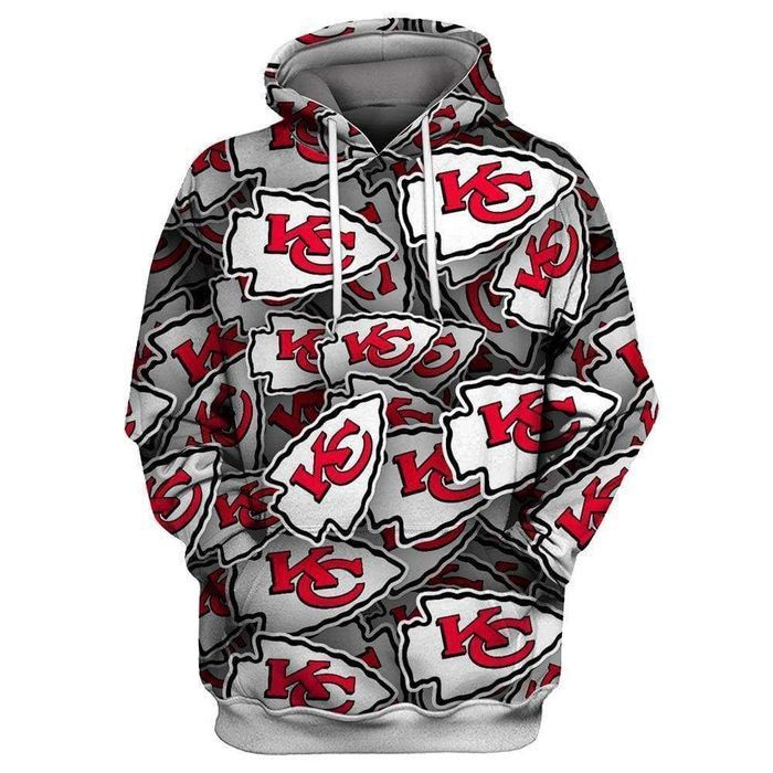 Kansas City Chiefs 3D Hooded Pocket Pullover Hoodie Gift For Fan