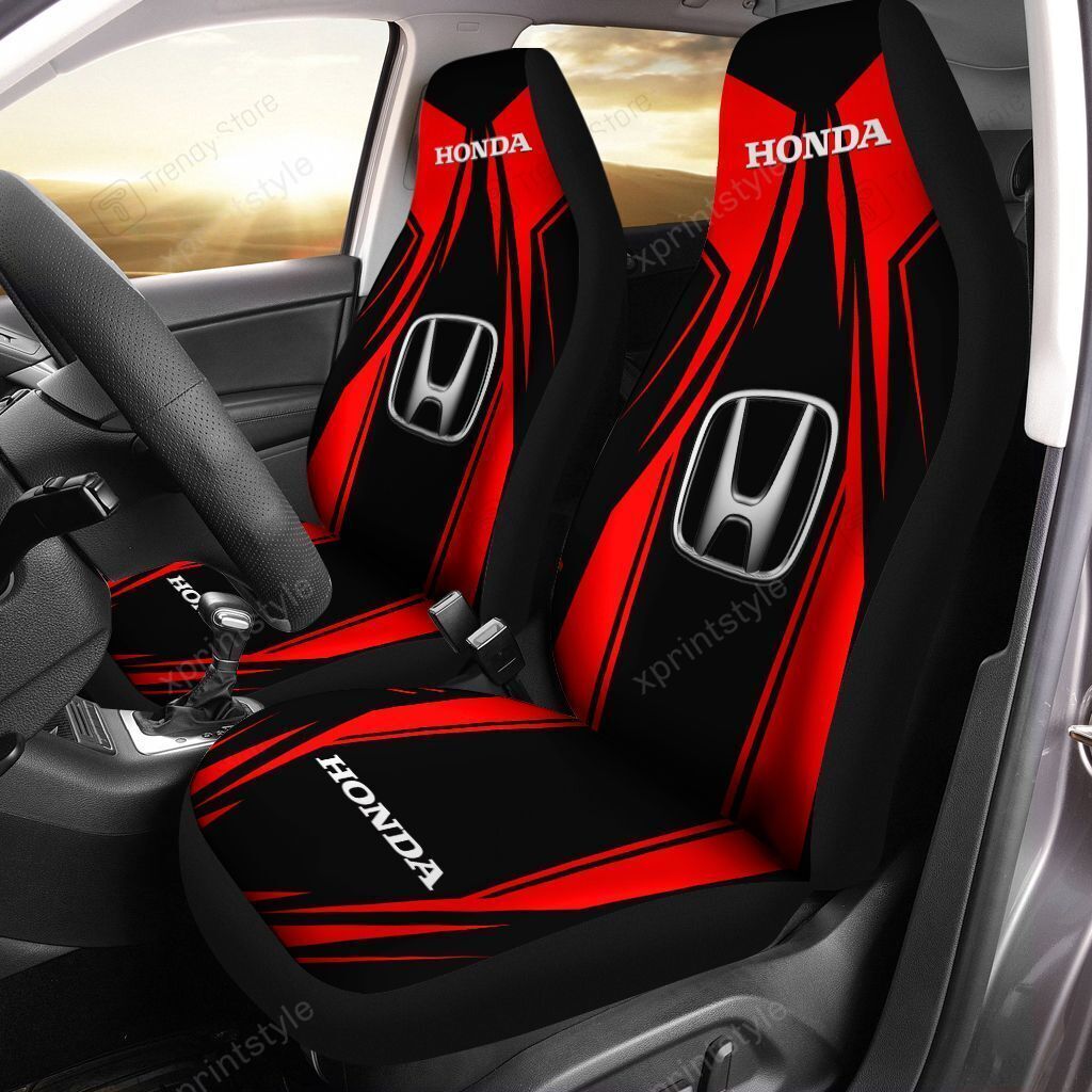 HONDA CAR SEAT COVER (SET OF 2) VER2 (RED)