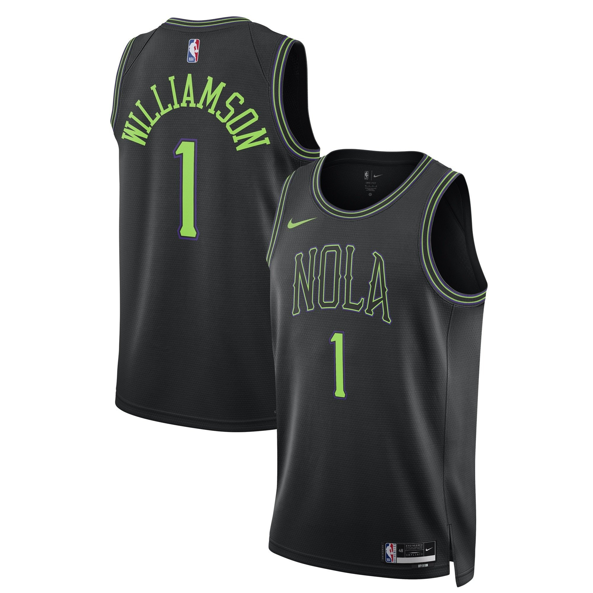 Zion Williamson New Orleans Pelicans 2023/24 Swingman City Edition Jersey – All Stitched