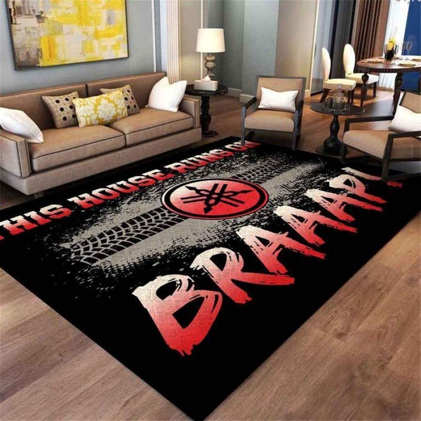 Yamaha Red Area Rug