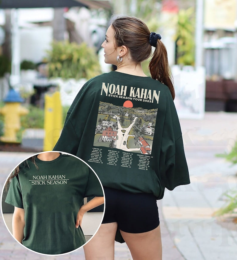 Noah Kahan 2 Sided Shirt, Noah Kahan Stick Season Tour 2023 Shirt, Stick Season Album Shirt, Folk Pop Music, Noah Kahan Merch Gift For Fan