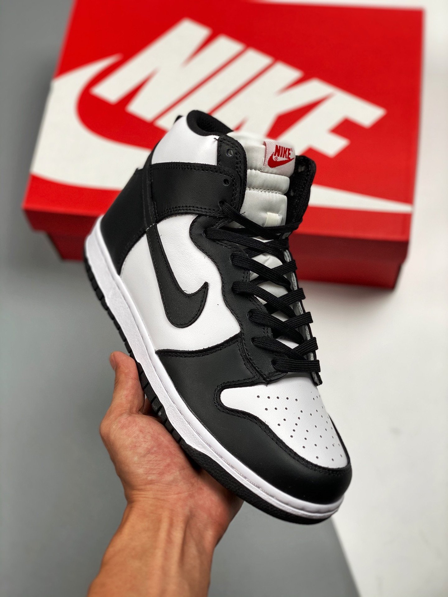 Nike Dunk High WhiteBlack-University Red 5339480