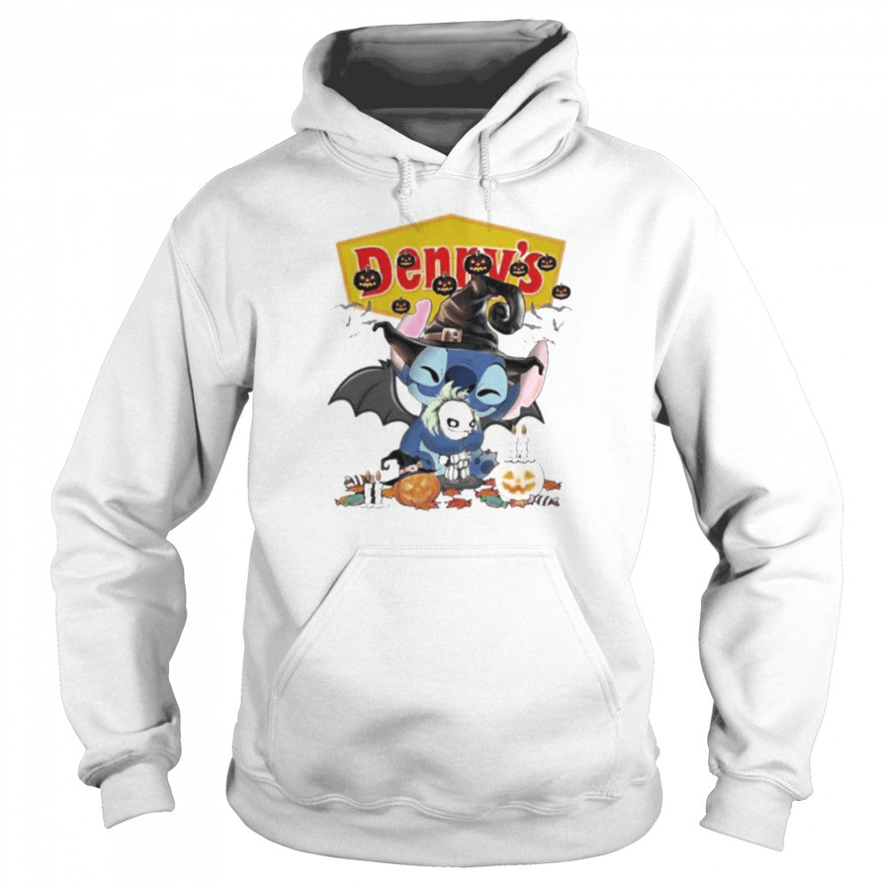 Denny’S Stitch Hug Joker Happy Halloween Shirt