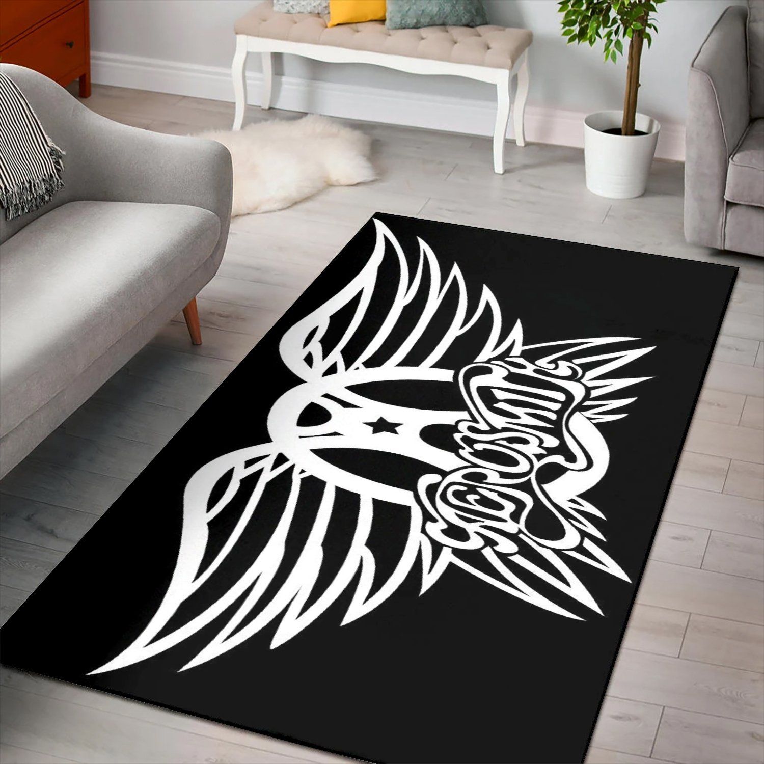 Aerosmith  Rug, Area Rug, Floor Decor, Vintage Rug