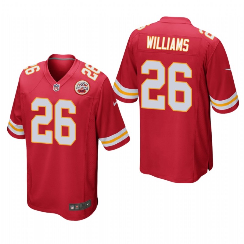 Kansas City Chiefs Damien Williams #26 Red Game Jersey – All Stitched, Embroidery