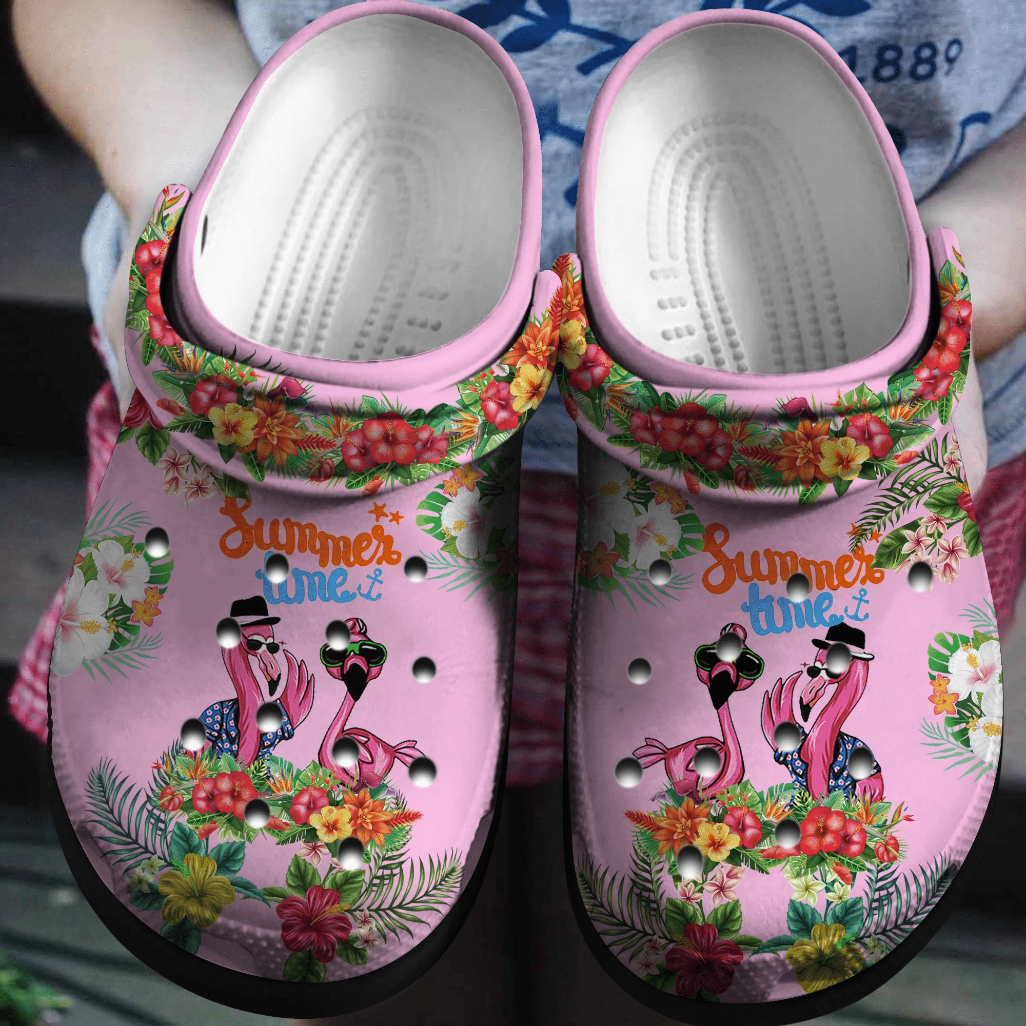 Summer Time With Flamingo Crocs Shoe …