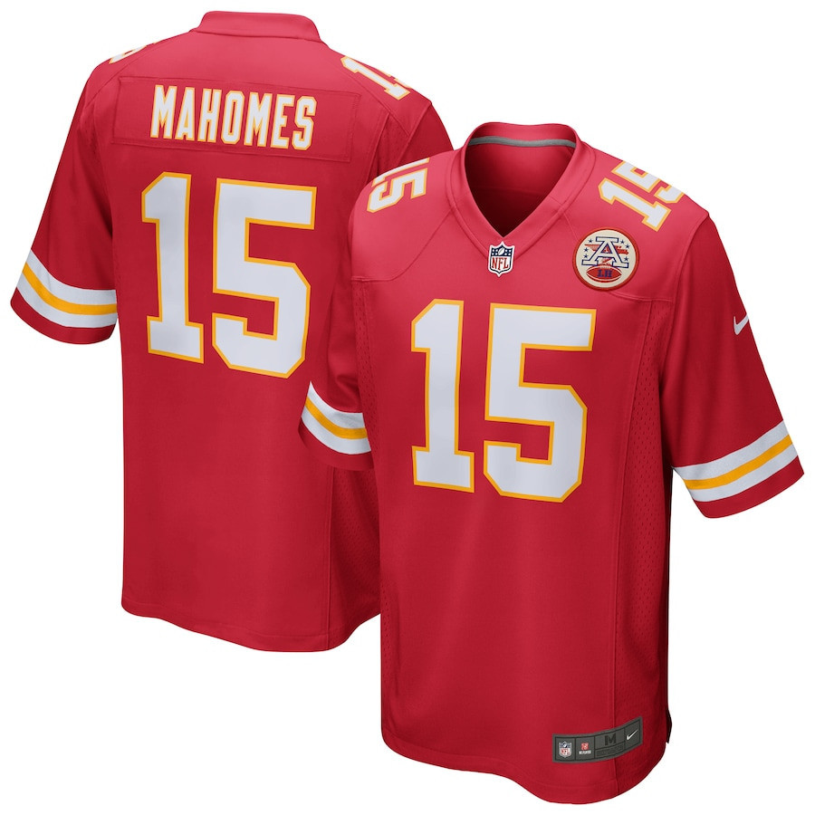 Patrick Mahomes 15 Kansas City Chiefs Game Jersey – Red