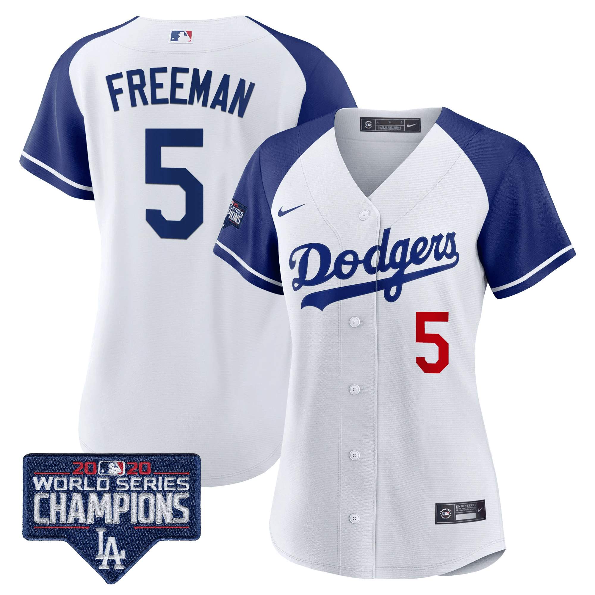 Women’S Dodgers World Series Champions Patch Jersey – All Stitched